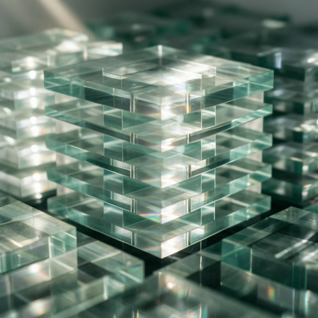 Abstract glass alignment